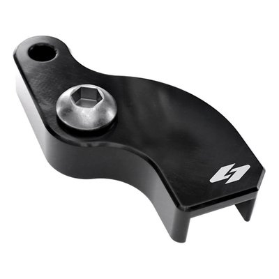 Black anodized finish. 
Designed to give a greater leverage ratio so finding neutral is easier. Works for easy neutral find when slow moving or when stopped. A game changer when moving through heavy traffic. Better on your hand and clutch components being able to easily pop the bike in neutral. The increased leverage also makes shifting itself 20% lighter. A true must-have with the stock (transmission mounted) shifter arm. Bolt-on installation in 5 minutes. 
- Easy neutral find, at slow speeds or stopped 
- Greater leverage makes smooth shifts across all gears 
- Makes shifting 20% easier 
- Black anodized billet aluminum construction 
- EZ-Shift finds the right gear every time 
- Works with all M8 transmissions 
- Includes installation hardware 