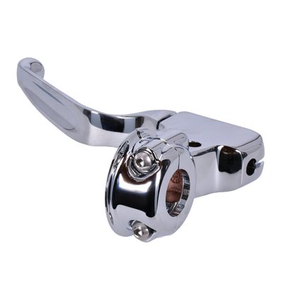 OEM style replacement handlebar clutch lever assembly.
Incl. half clamp, bracket and lever.
Die-cast aluminum construction.
Fits 1" diameter handlebar.