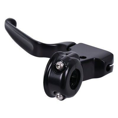 OEM style replacement handlebar clutch lever assembly.
Incl. half clamp, bracket and lever.
Die-cast aluminum construction.
Fits 1" diameter handlebar.