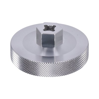 Used to remove OEM style 62700280 spin-on oil filter on Revolution Max engines. 
3/8" drive, 15 flats. 
Manufactured from T6061 aluminum. 