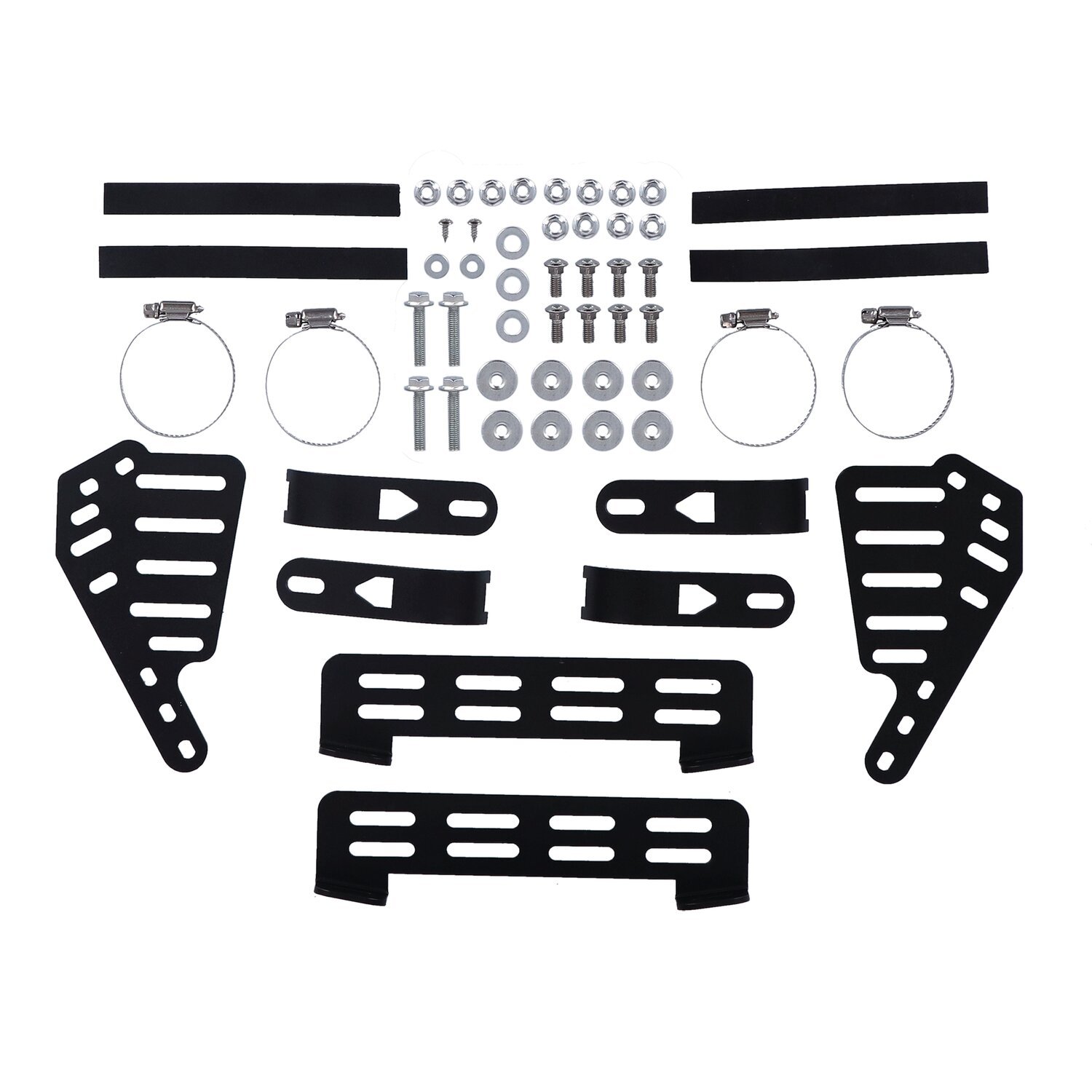MCS, outer batwing fairing kit. fork mounted, Black