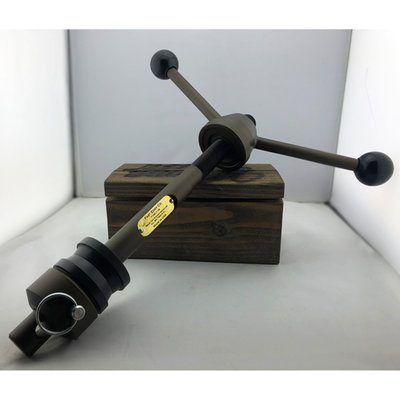 Used to press bearing neck cup into the frame neck and bearing races into the cups. Neck cups can be as much as a .004"-.006" interference fit. That's why it takes a big hammer when you install them that way. This tool gently presses them in like butter without damage or uncontrollable forces. 
- Makes easy work of installing neck cups & races into motorcycle frames 
- Incorporates unique thrust bearing system 
- Critical components made from steel alloy that has roughly double the tensile strength of mild carbon steel 
- Quick-adjustable length to work with a wide variety of H-D, aftermarket, and custom made frames 
- Comes with 2 anvils that work with all H-D neck cups that are the tapered roller bearing type 
- If you have an oddball motorcycle and the anvils don't fit your cups, the adjustable length allows you to make extra spacers that better fit your cups 
- Cerakote finish 
- USA made. 
Note: Fast Eddy advises you to only press cups in your frame that already have pre-installed races. Or press new races into the cups at the same time you're pressing the cups into the frame. Do not press cups into the frame without bearing races. 