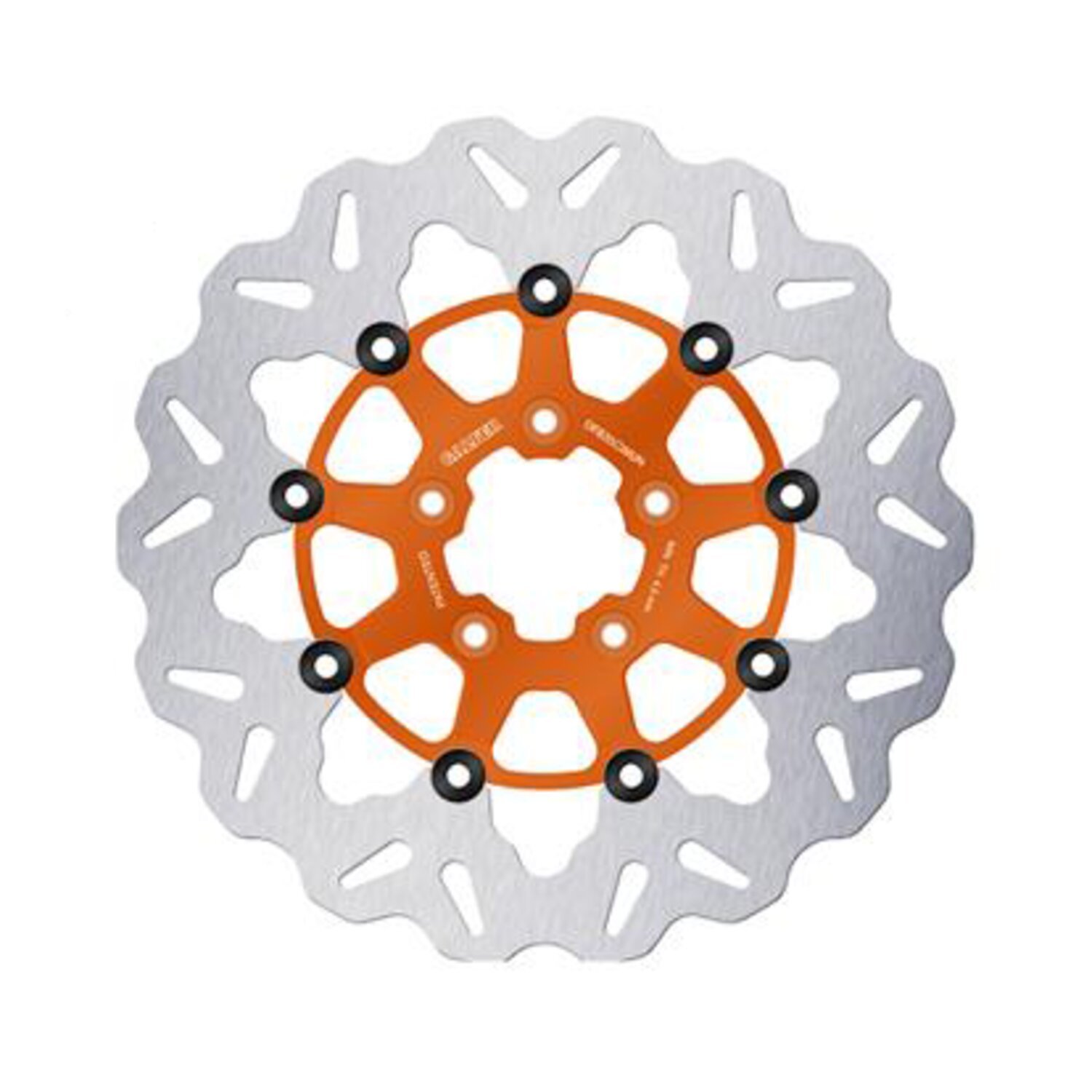 Galfer brake rotor. Wave. Floating. Orange. 300x5mm