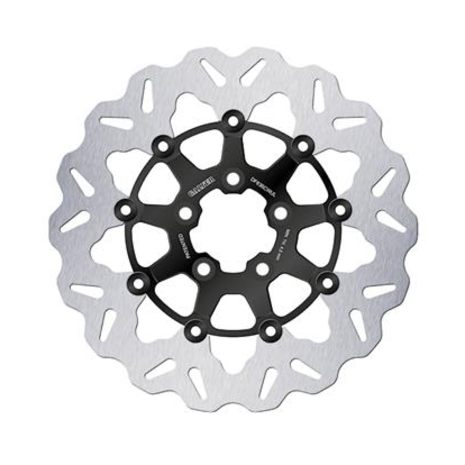 Galfer brake rotor. Wave. Floating. Black/Bright. 300x5mm
