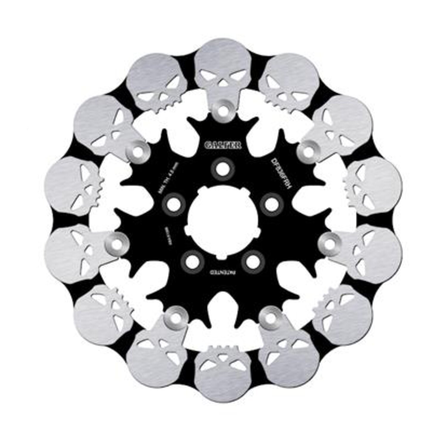 Galfer brake rotor. Wave Skull Design. Floating. 300x5mm