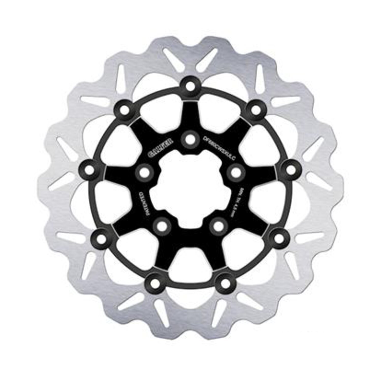 Galfer brake rotor. Wave. Floating. Black/Contrast. 330x5mm