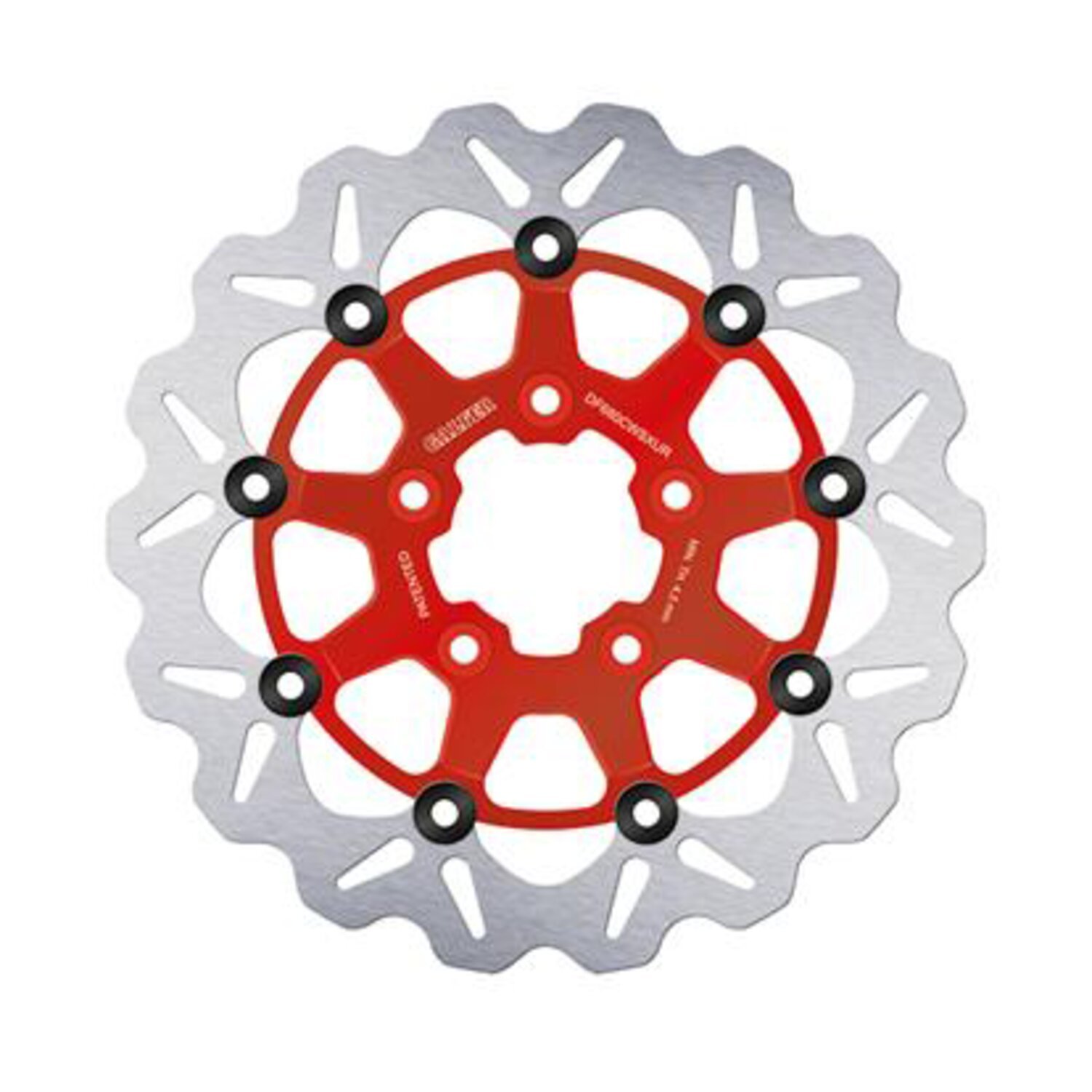 Galfer brake rotor. Wave. Floating. Red. 330x5mm