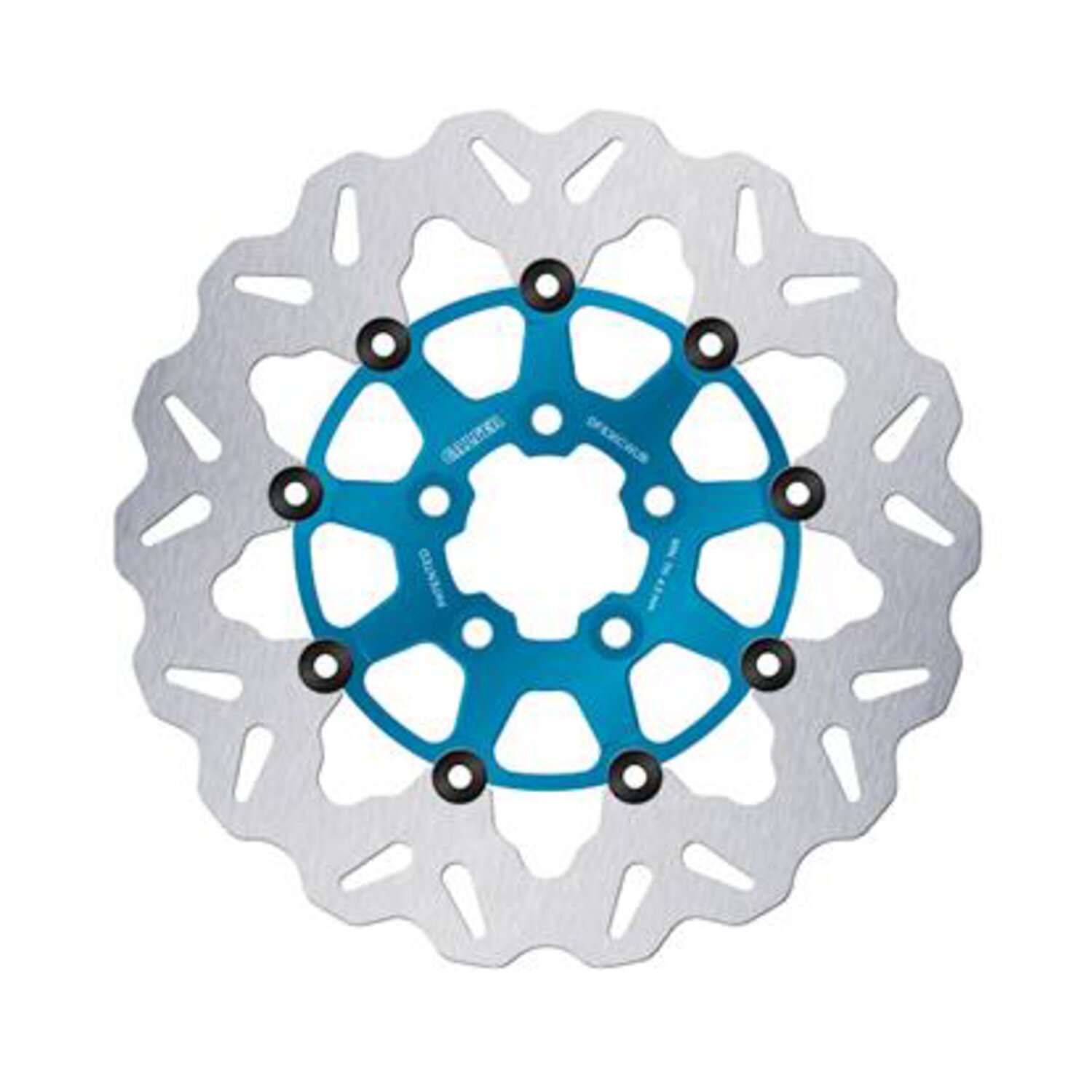 Galfer brake rotor. Wave. Floating. Blue. 300x5mm