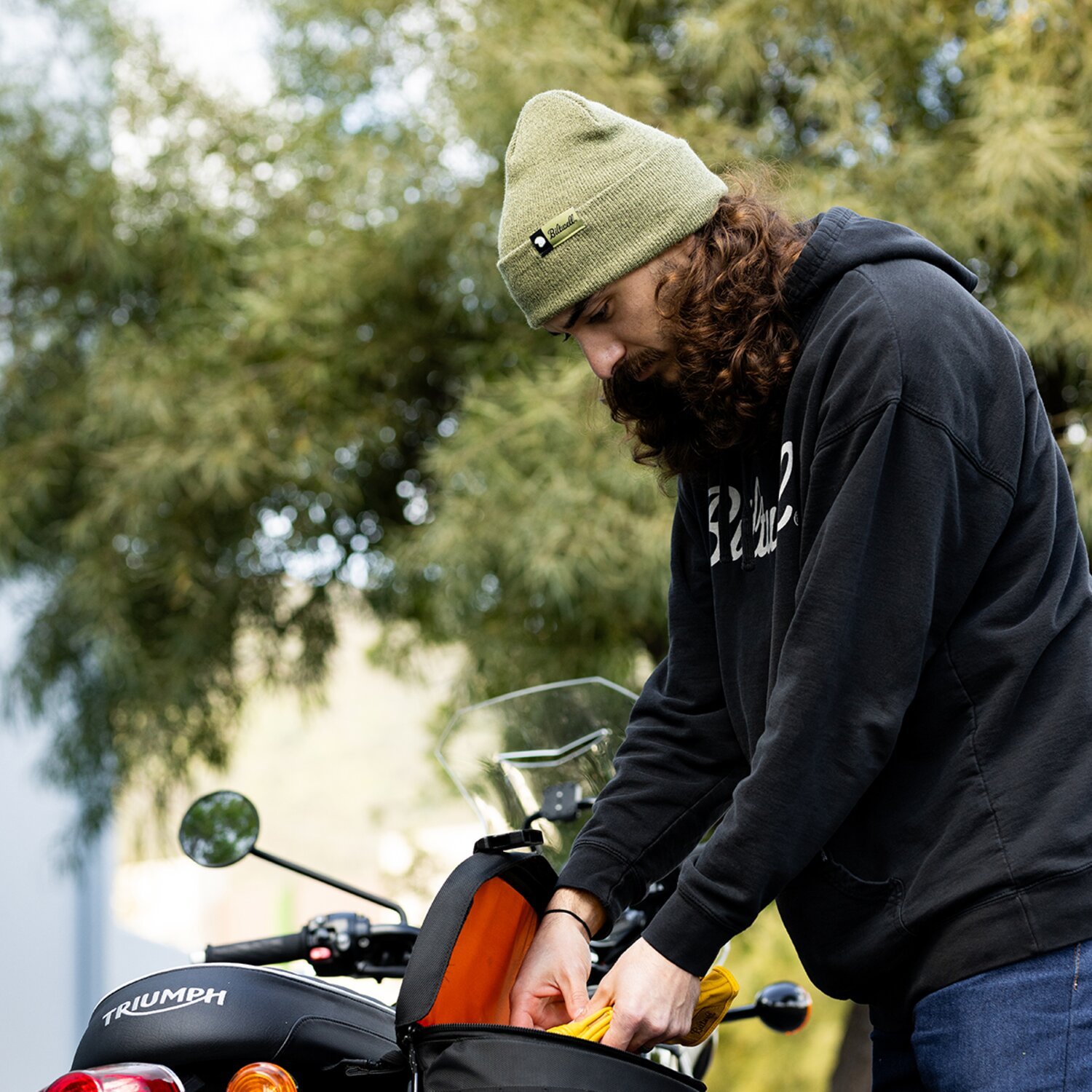 Biltwell Evergreen loden beanie