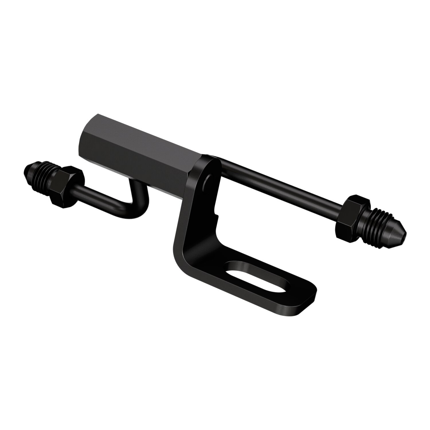 Goodridge Steel brake tee. Black plated