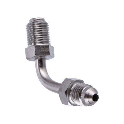 The easy way to change stock ABS lines to custom brake lines.  Front, single disc models. Mounts to lower triple tree. Allows installation of any Goodridge brake lines with 3/8"-24 AN-3 threaded brake line ends. High polished stainless steel.