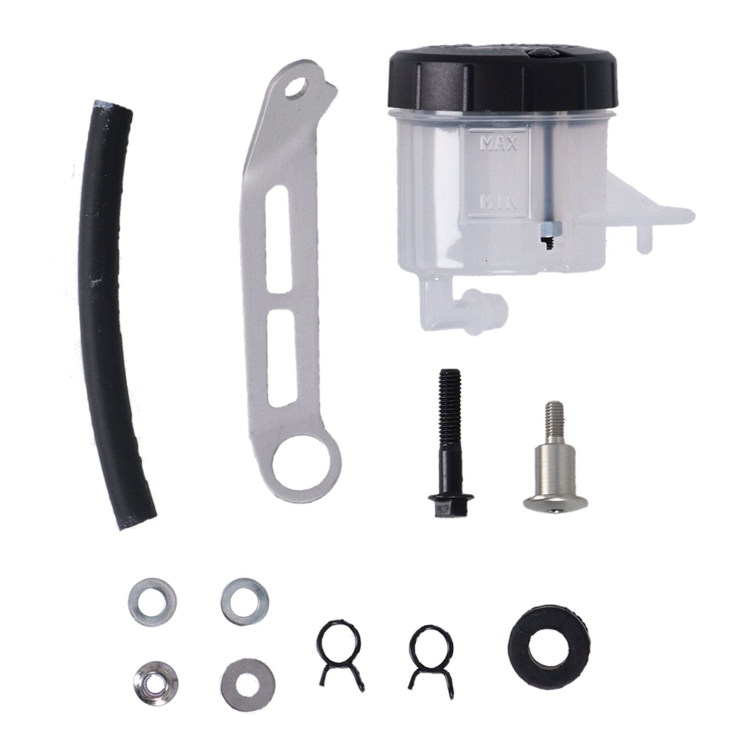 Brembo, fluid reservoir mount kit. Brake, Unpainted