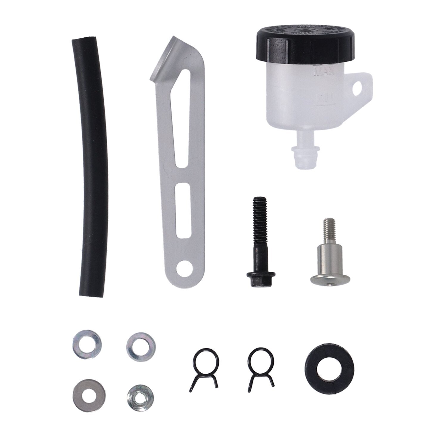 Brembo, fluid reservoir mount kit. Clutch, Unpainted