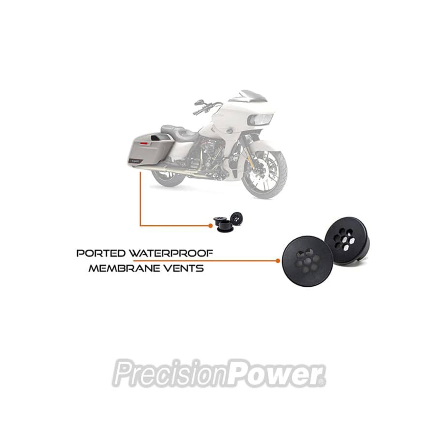 PrecisionPower, SBW saddlebag subwoofer left side