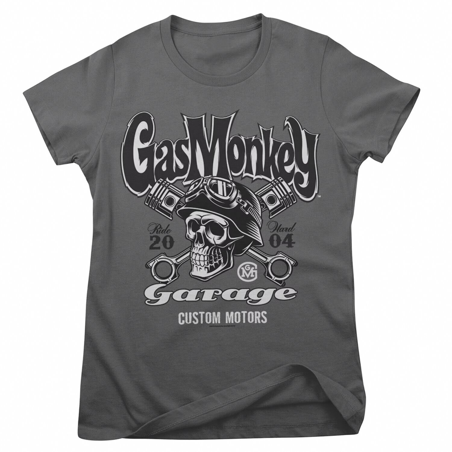 GMG Custom motors skull female t-shirt