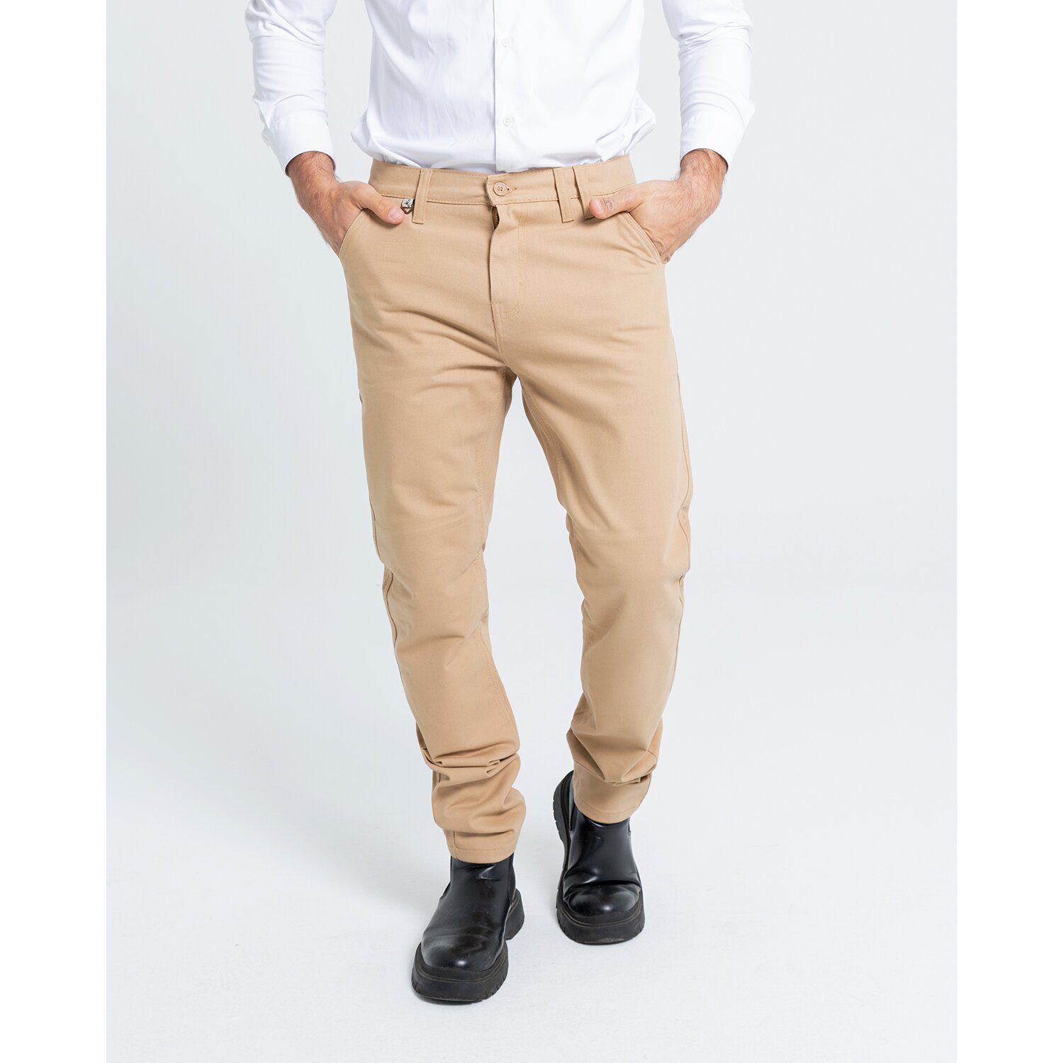 By City Docks pants, Beige, 38