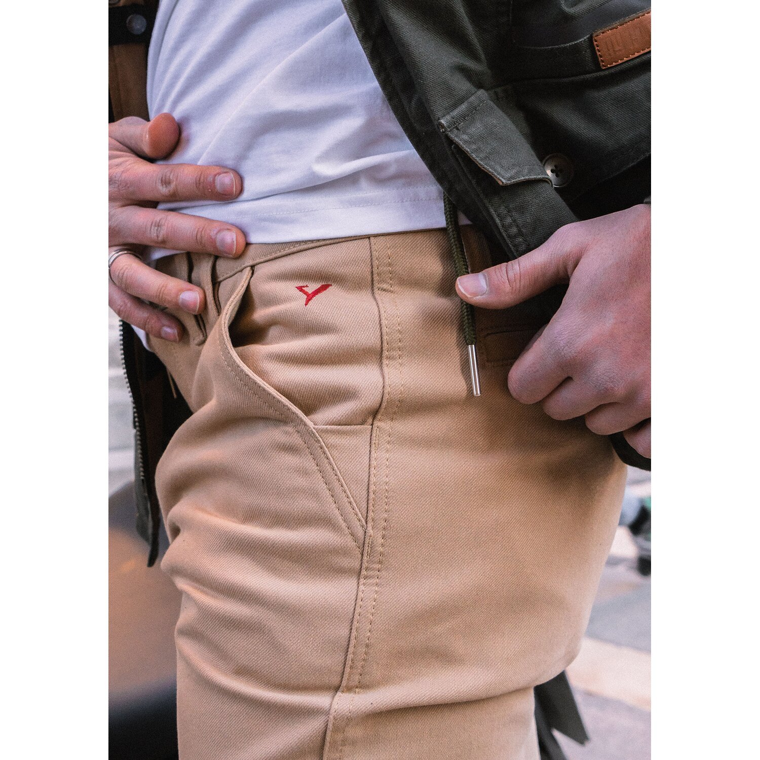 By City Docks pants, Beige, 38