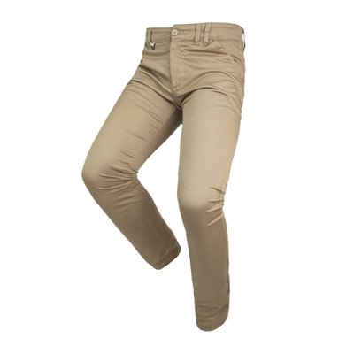 By City Docks II pants made of durable cotton fabric with core yarn technology for added strength. Designed a single layer unlined it has five practical outer pockets and secure YKK® zipper closure. In addition, interior are designed the insertion hip knee protectors providing safety comfort during activity. Removable foam “Flexishock” certified EN1621 1:2012 CE Level 2 and approved motorcycling EN17092 3:2020 AA.