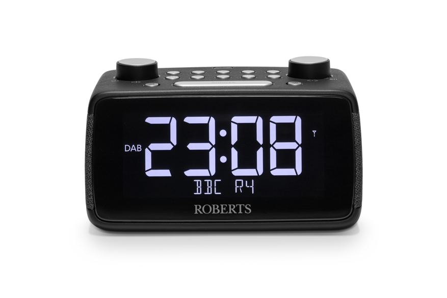 Roberts Black Ortus 4 Dab+/Fm Rds Bedside Alarm Clock Radio With Bluetooth