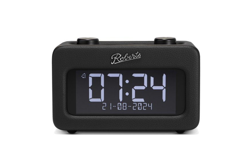 Roberts Black Revival Rest Retro Alarm Clock Radio With Dab+/Fm And Bluetooth