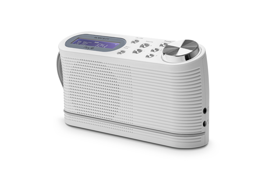 Roberts White Play10 Dab/Dab+/Fm Digital Radio - Portable Radio - Headphone Socket