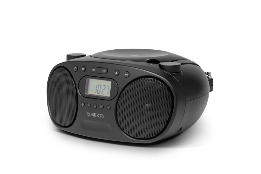 Roberts ZOOMBOXFMBK Portable CD Player with FM/AM Radio - Black - Image 4