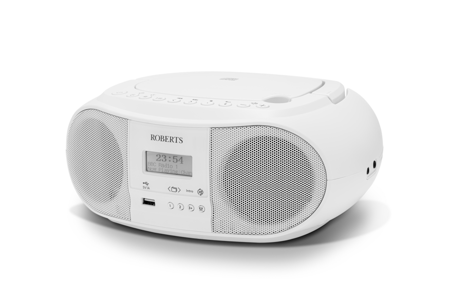 Roberts White Zoombox 4 Dab/Dab+/Fm Bluetooth Portable Boombox - Image 3