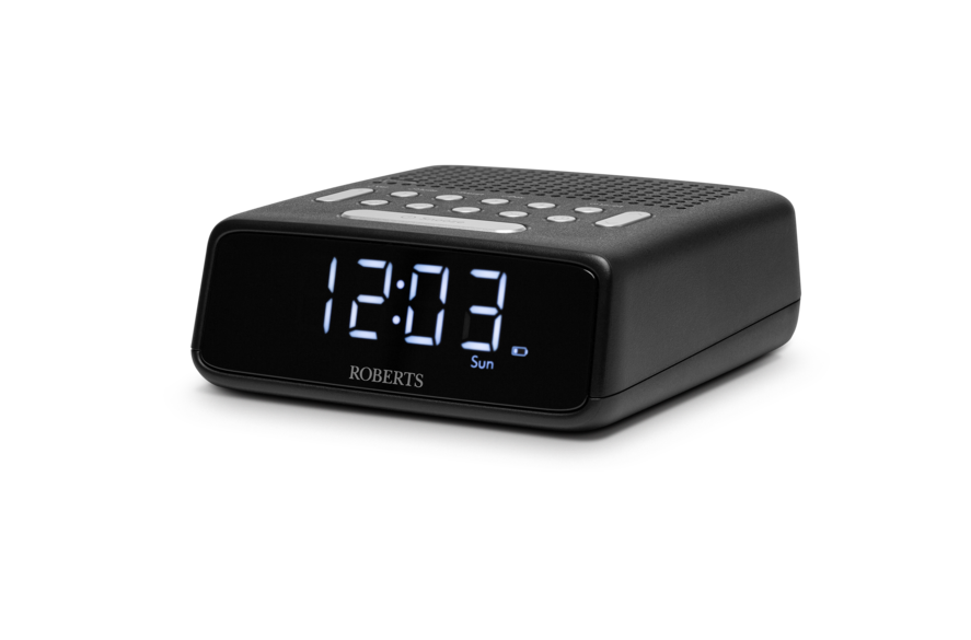Roberts Black Ortus Fm Alarm Clock Radio