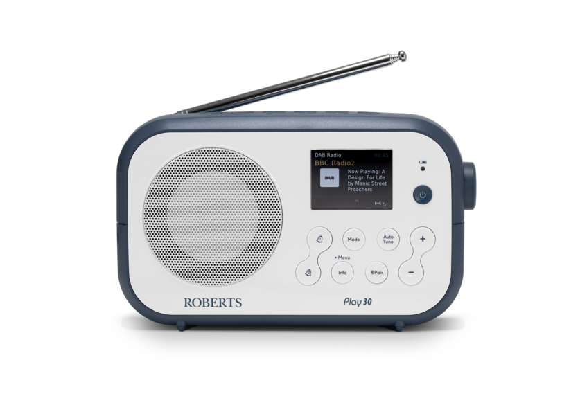 Roberts White Play30 Dab+/Fm-Rds/Bt /Blue