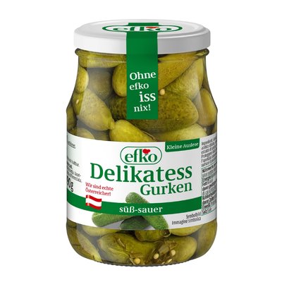 Bild von efko Delikatessgurken süß-sauer