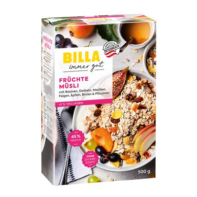 Bild von BILLA Früchtemüsli ohne Zuckerzusatz