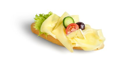 Bild von Baguette Brötchen Käse