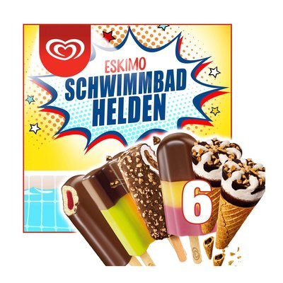 Bild von Eskimo Schwimmbad Helden 6er