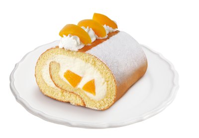 Bild von Topfenroulade Pfirsich