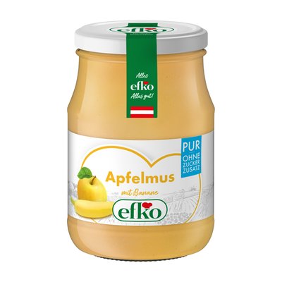Bild von efko Apfelmus Pur mit Banane