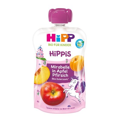 Bild von Hipp Hippis Mirabelle in Apfel-Pfirisich