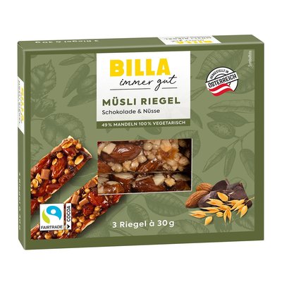 Bild von BILLA Schoko Nussriegel