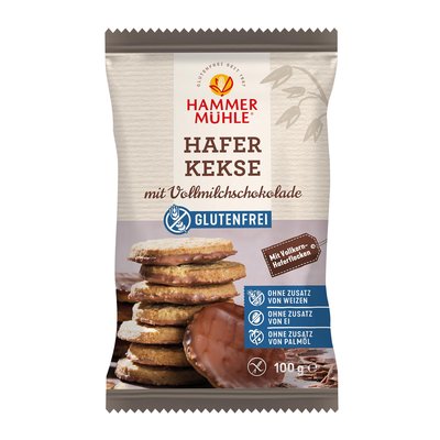 Bild von Hammermühle Haferkekse mit Schokolade Glutenfrei