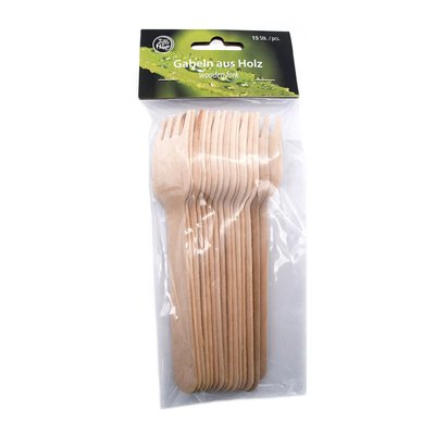 Bild von Gabeln aus Holz 16cm