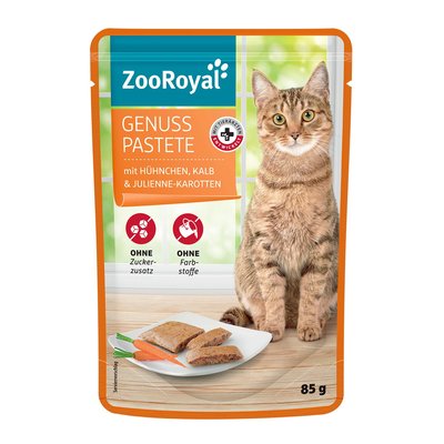 Bild von ZooRoyal Genuss Pastete mit Hühnchen, Kalb & Julienne-Karotten
