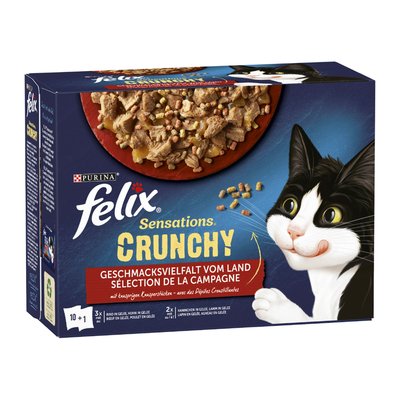 Bild von Felix Sensations Crunchy Fleisch 10er + Topping