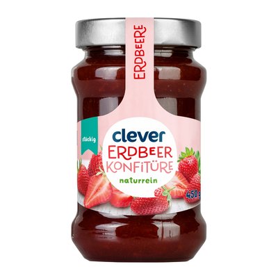 Bild von Clever Erdbeer Konfitüre Extra