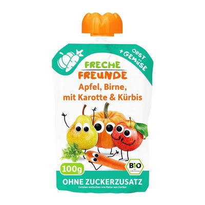 Bild von Freche Freunde Quetschie Apfel, Birne, Karotte & Kürbis