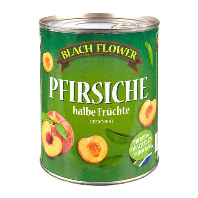 Bild von Beach Flower Pfirsichhälften