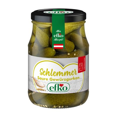 Bild von efko Schlemmergurken Saure Gewürzgurken