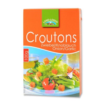 Bild von Land-Leben Croutons Zwiebel-Knoblauch
