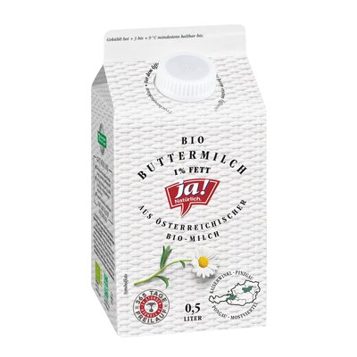 Bild von Ja! Natürlich Buttermilch 1%