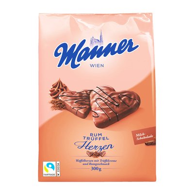 Bild von Manner Waffelherzen Rum Trüffel