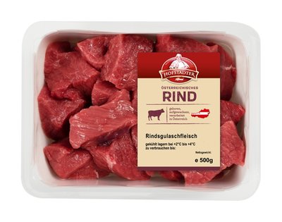 Bild von Hofstädter Rindsgulasch würfelig