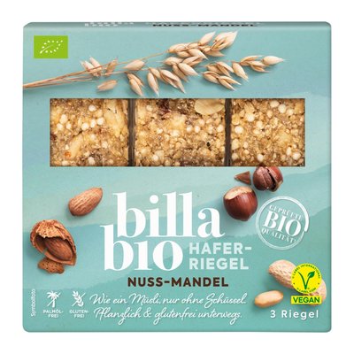 Bild von BILLA Bio Haferriegel Nuss-Mandel